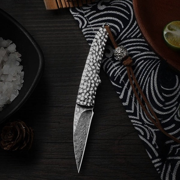 Couteau Damas Forgé Main