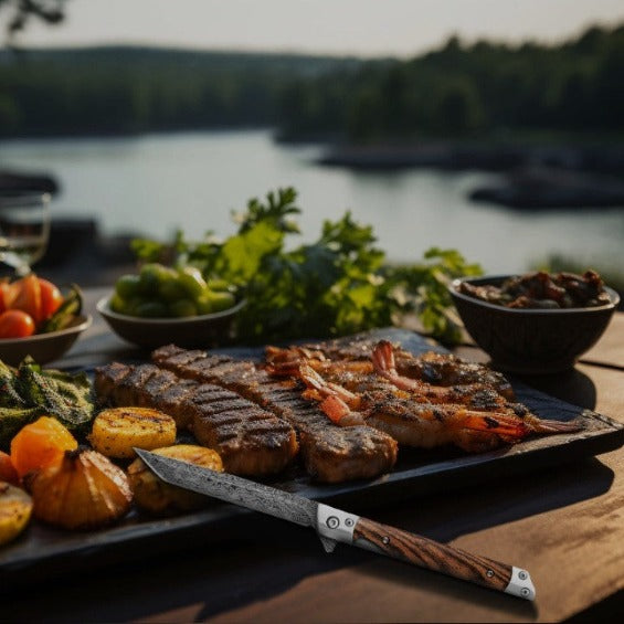 Couteau Manche Bois Pliant