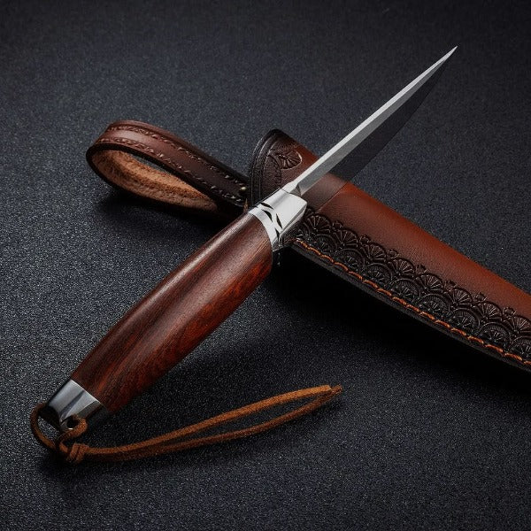 Couteau à Désosser Ancien en Bois