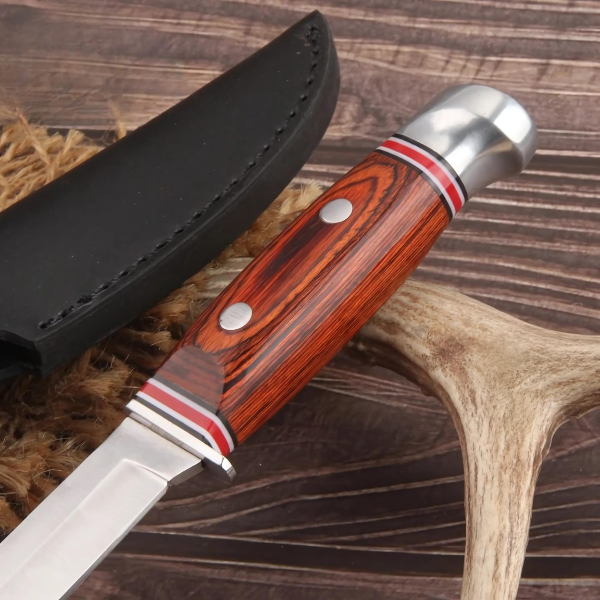 Couteau de Chasse Acier Inoxydable