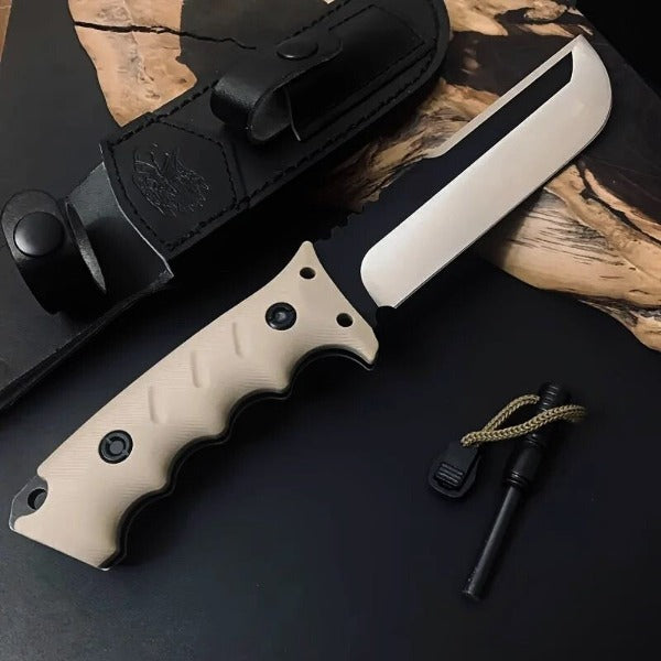 Couteau de Survie Haut de Gamme Lame Fixe