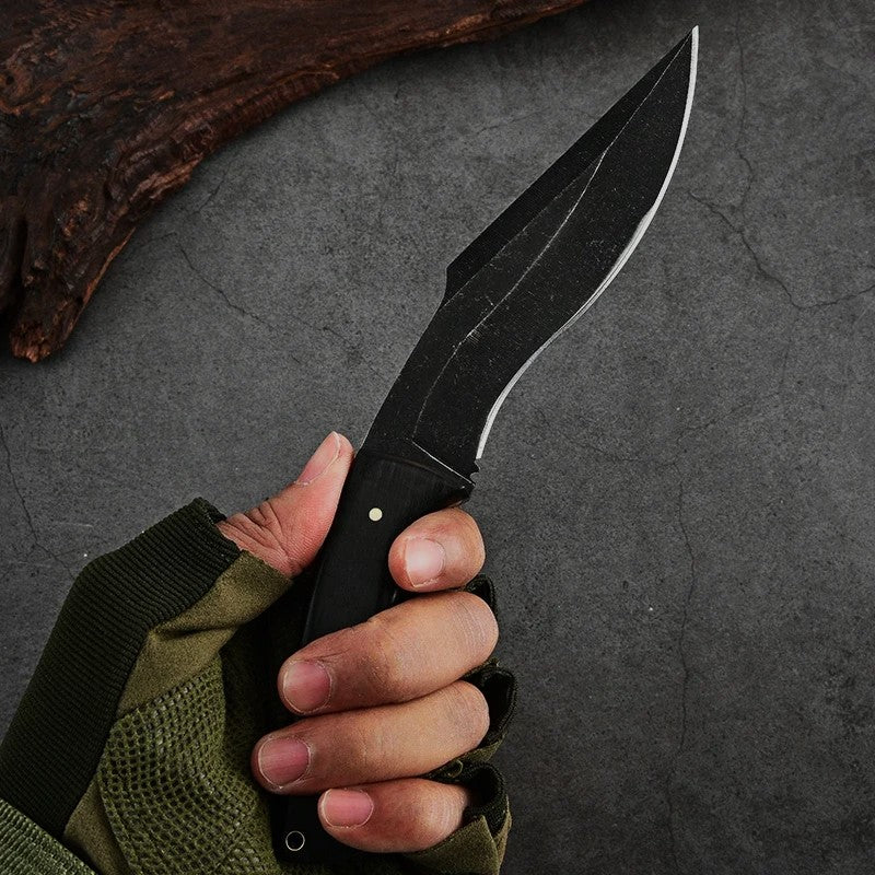 Couteau De Bushcraft <br> Lame Incurvée